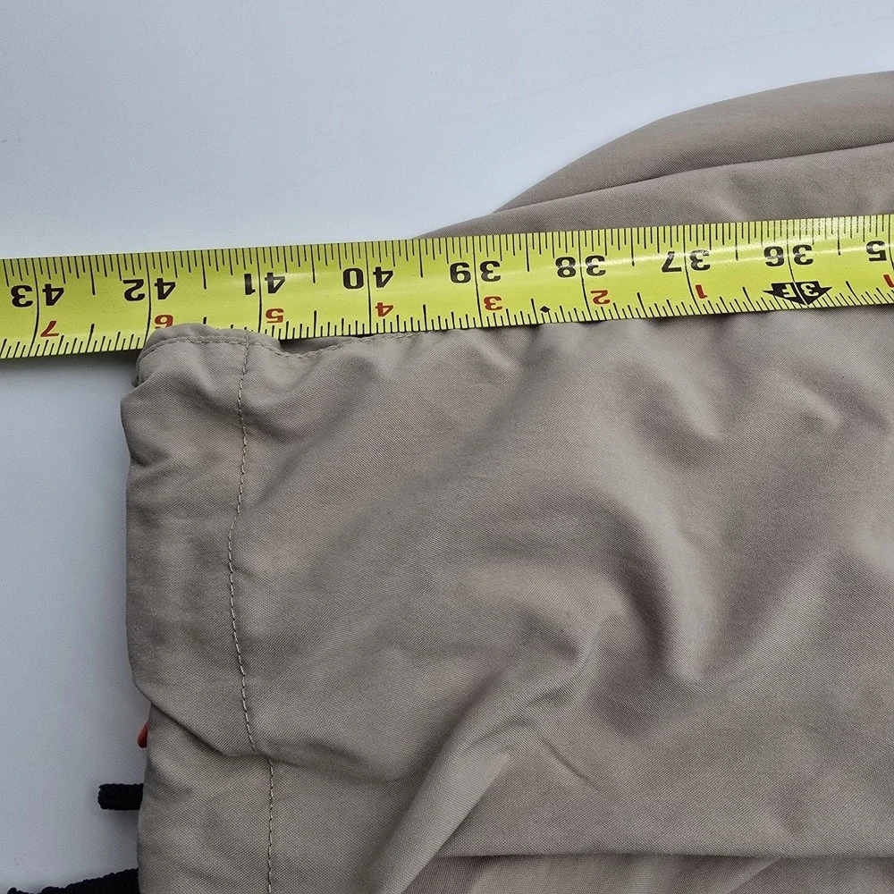 Patagonia Mens Size 36 Nylon Hiking Cargo Pants Tan Cuffed Hem Outdoor